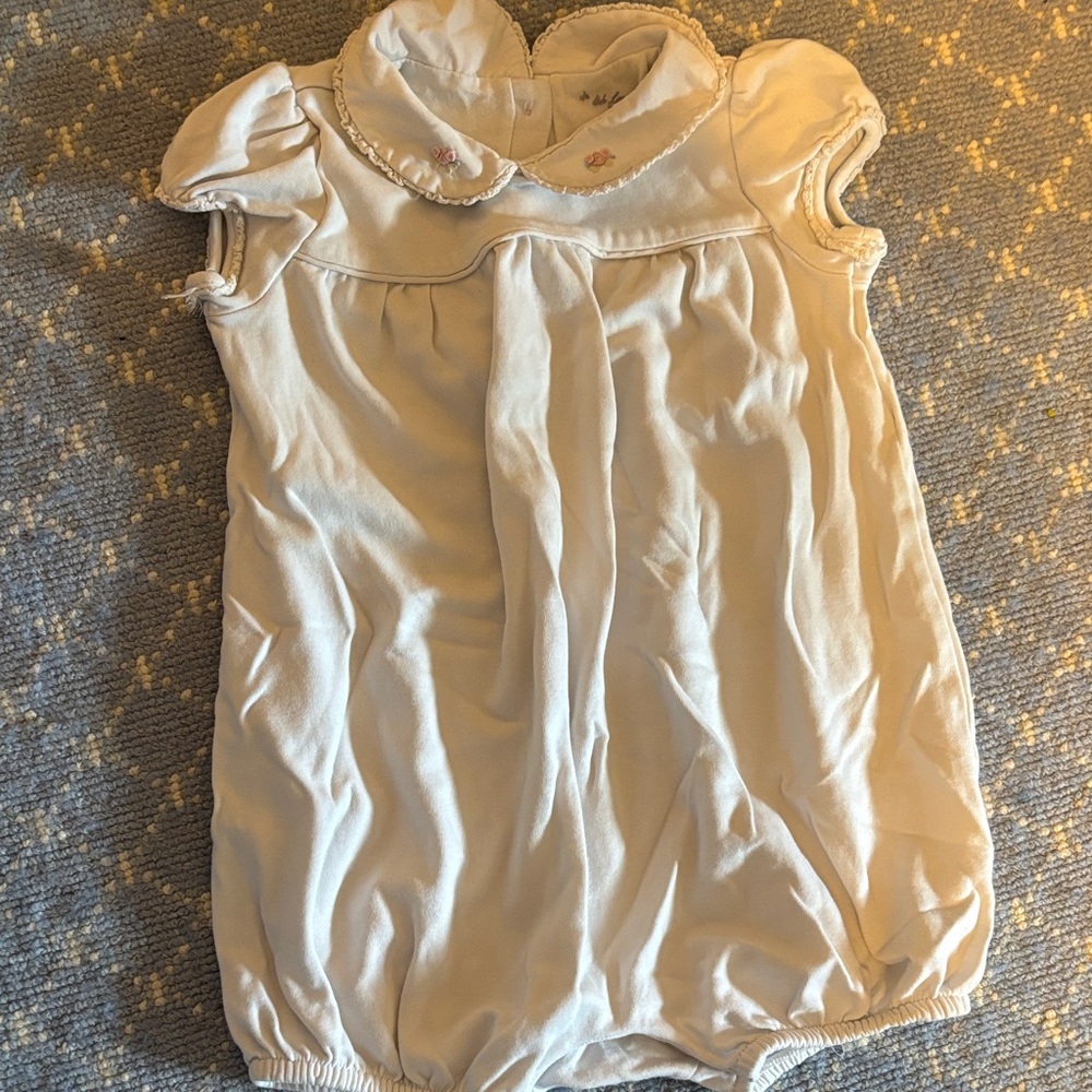 Ralph Lauren White EUC Baby Outfit Sz 12M